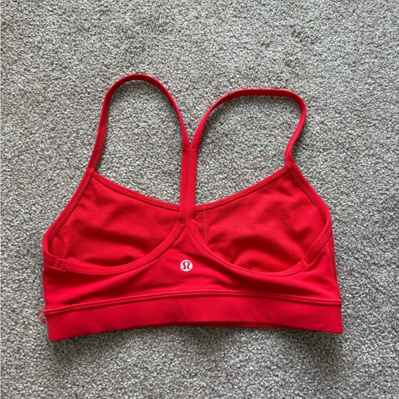 Lululemon Flow Y Bra Size 6 Red - Picture 2 of 3